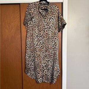 Ellison High Low Leopard Print Dress